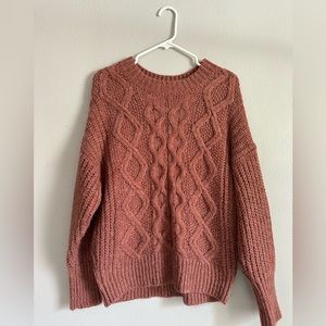 Mauve Knitted Sweater